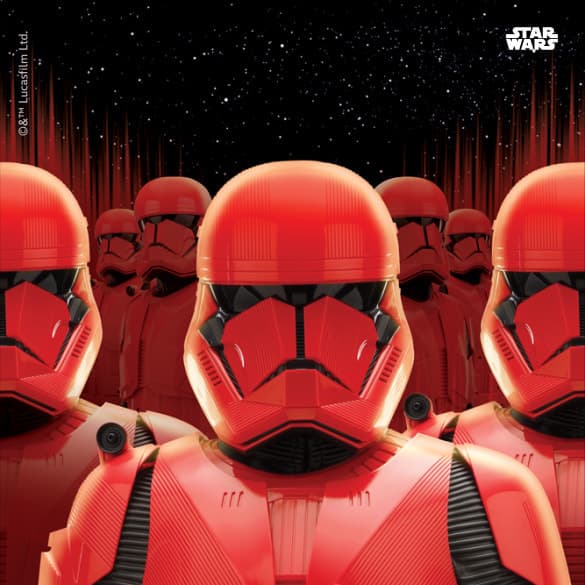 Banner animado com imagens do Mickey, Pequena Sereia, Elsa e Anna, Stormtroopers e o cartão nextJoy.
